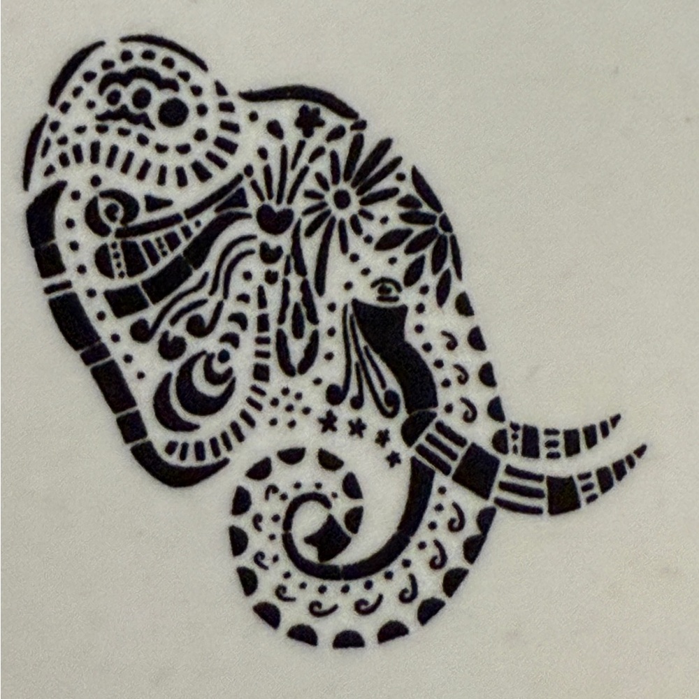 Intricate Elephant Stencil 12x12 - 1 Sheet DIY Dreamcatcher Wall Art Craft
